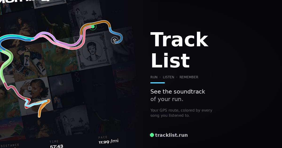 Testtrack Playlist TrackList — See the soundtrack of your run